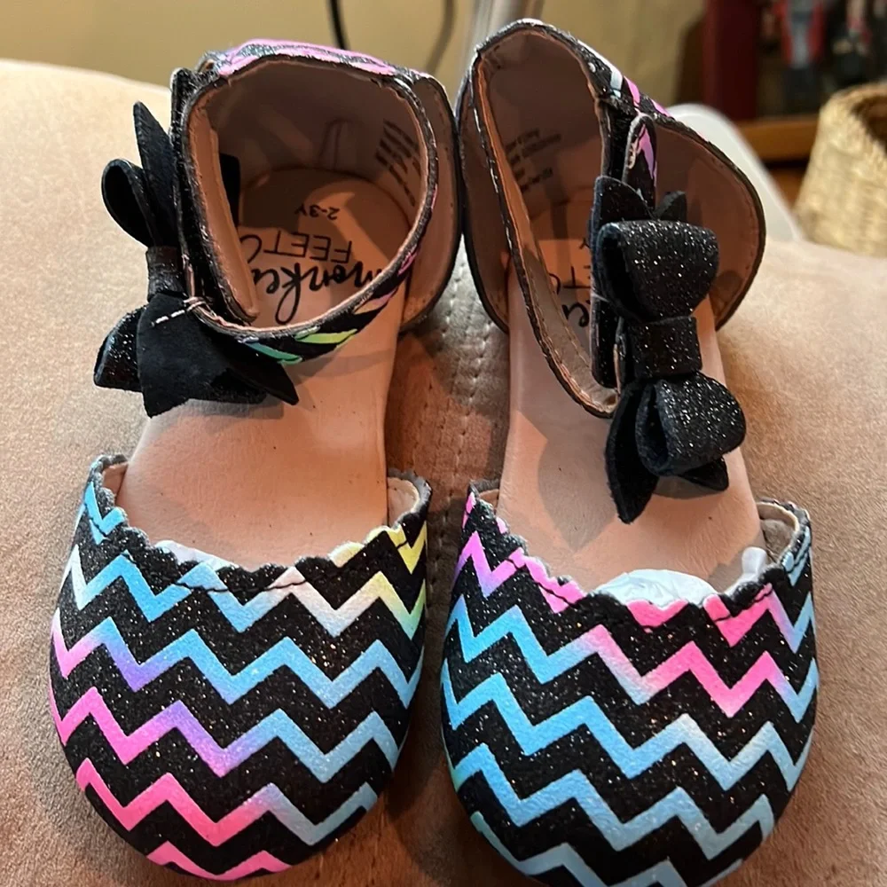 NWT Freshly Picked Rainbow Chevron Sandal